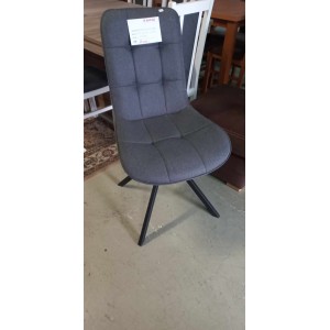Fémlábú szürke szék